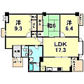 白鷹松下町マンション4階17.5万円