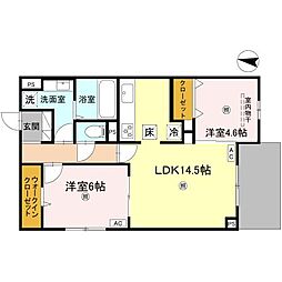間取図画像 2LDK