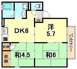 間取図画像 3DK