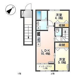 阪急伊丹線 伊丹駅 バス14分 西野下車 徒歩4分 2階/-
