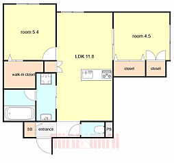 間取図画像 2LDK