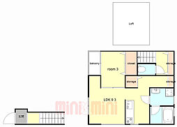 間取図画像 1LDK