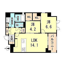 間取図画像 2LDK