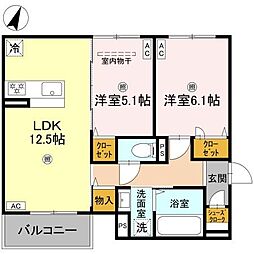 間取図画像 2LDK