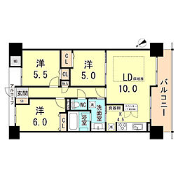 間取図画像 3LDK
