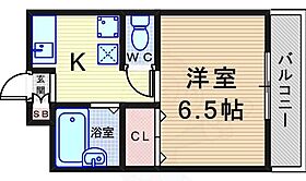 カルム東園田  ｜ 兵庫県尼崎市東園田町１丁目（賃貸アパート1K・1階・25.23㎡） その2