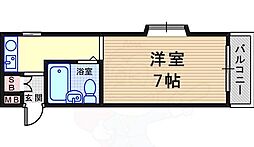 ロイヤル・レジデンス 1Kの間取図画像
