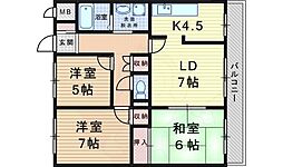 間取図画像 3LDK