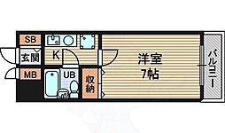 グレイス91 1Kの間取図画像
