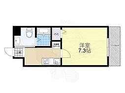 ハッピー新伊丹2 1Kの間取図画像