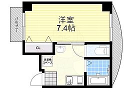 アネックス東塚口 1Kの間取図画像