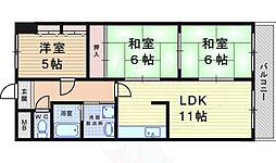 ファミーユ2 3LDKの間取図画像