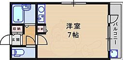 サンプリンス南塚口 ワンルームの間取図画像
