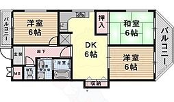 エレガンス.松本2号館 3DKの間取図画像