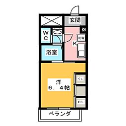 リブリ・マルエ　シティー 3階1Kの間取り