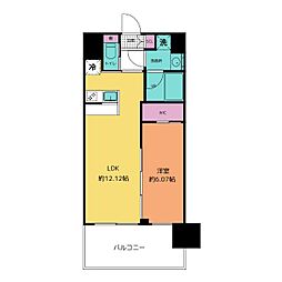 プレジオ川口 1LDKの間取図画像