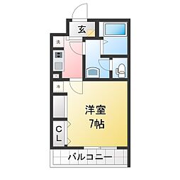 (仮称)リブリ・川口市飯塚 1Kの間取図画像