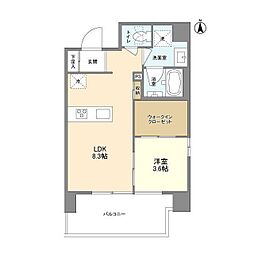 グランカーサ川口並木 1SLDKの間取図画像