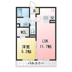 アイピジョン 1LDKの間取図画像