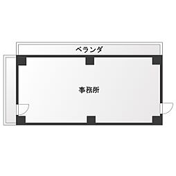 ホワイトキャッスル根本ビル ワンルームの間取図画像