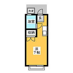 プチメゾン浦和 ワンルームの間取図画像
