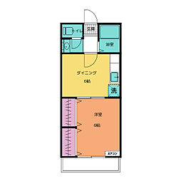 メゾンコスモス 1DKの間取図画像