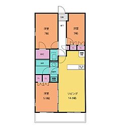 コンフォリア成増グリーンサイド 3LDKの間取図画像