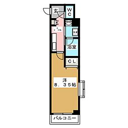 エスポワール成増 1Kの間取図画像