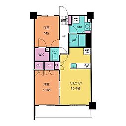 コンフォリア成増グリーンサイド 2LDKの間取図画像