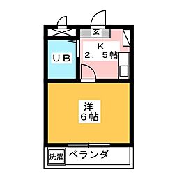 アーバンコート野島 1Kの間取図画像
