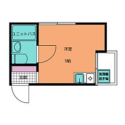 ひばりケ丘グリーンテラス ワンルームの間取図画像