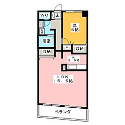 メゾン・ド・アリエ 1LDKの間取図画像