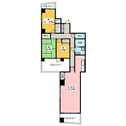 サンタ・ヴィラージュ 3LDKの間取図画像