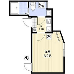 西東京市下保谷2丁目アパート 1Kの間取図画像