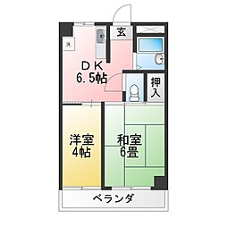 柴又S,Tマンション 2DKの間取図画像