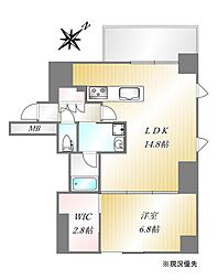 ローレルアイ茗荷谷 1LDKの間取図画像