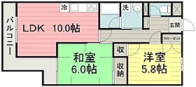 豊栄ビル  ｜ 埼玉県川越市寿町１丁目（賃貸マンション2LDK・5階・52.53㎡） その2