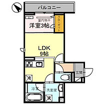 Ｄ-Ｓｅｒｅｎｏ東田町  ｜ 埼玉県川越市東田町（賃貸アパート1LDK・2階・33.53㎡） その2