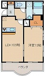 間取図画像 1LDK