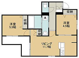 間取図画像 2LDK