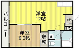 エクセレント・プラザ 1LDKの間取図画像