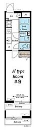 リブリ・ディアコート 1Kの間取図画像