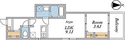 Rose Garden 1LDKの間取図画像
