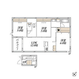 Sanctuary Garden 3LDKの間取図画像