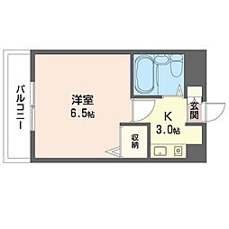 エステートピア和光2 1Kの間取図画像