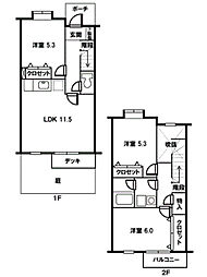 ブロード・ガーデン 3LDKの間取図画像