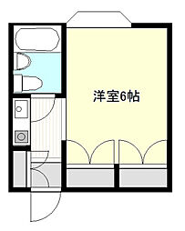 メゾン.ドラポール川越 ワンルームの間取図画像