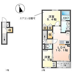 間取図画像 2LDK