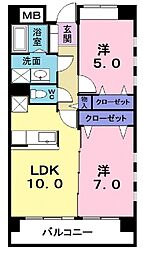 間取図画像 2LDK