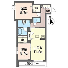 物件の間取り